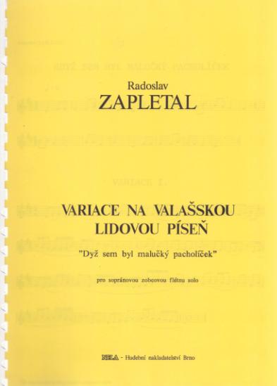 Zapletal, Radoslav: Variace na valašskou lidovou píseň