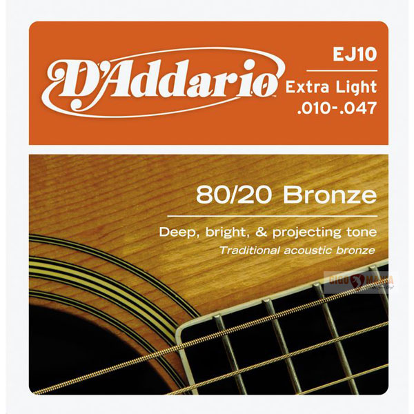 Struny D´Addario EJ 10 .010 - .047- bronze