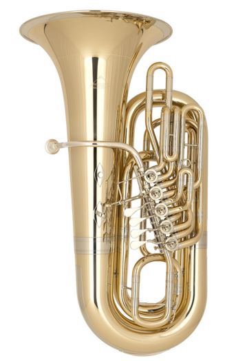  Miraphone, B tuba B 289B, 5 ventilů