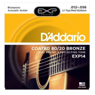 Struny D´Addario Coated 80/20 Bronze EXP 14 .012 - .056